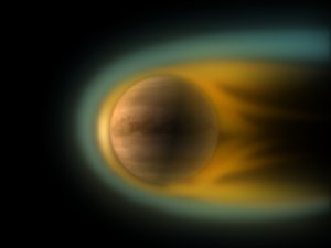Venus and solar wind