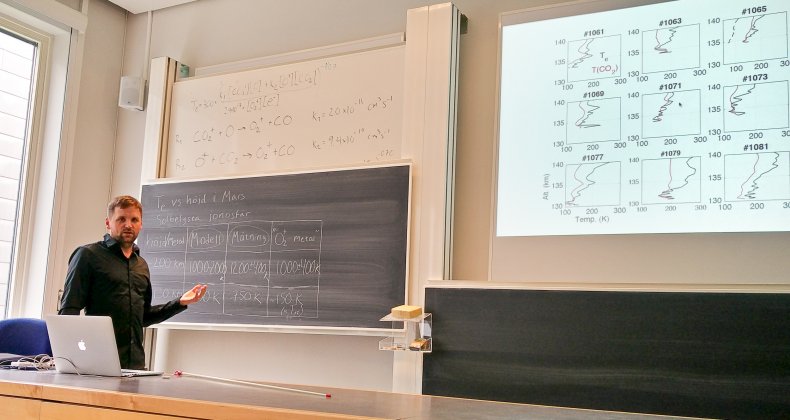 Docentföreläsning vid Institutet för rymdfysik i Uppsala