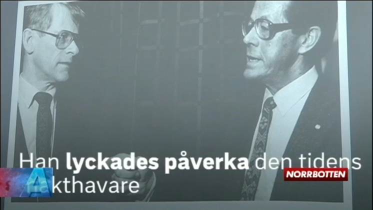 Inslag om Bengt Hultqvist i SVT