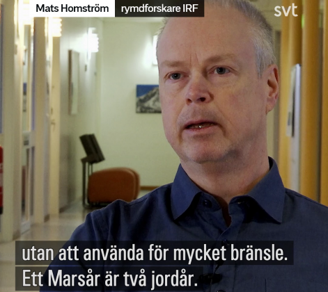 IRF-forskare om planeten Mars i SVT