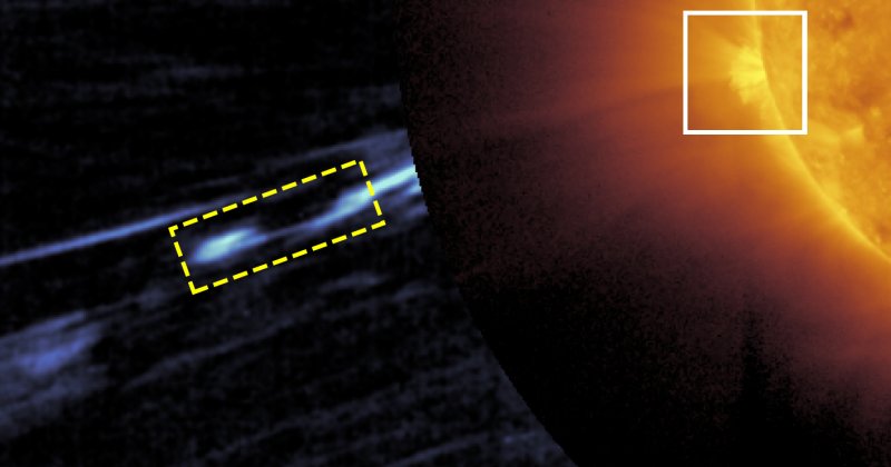 Solar Orbiter har fångat solens ihopvikta magnetfält på bild